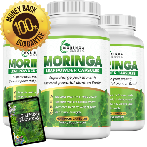 Moringa Magic Supplement Bottle